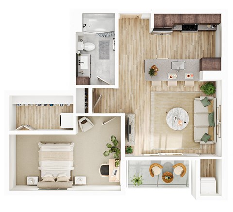 a collage of different pictures of a bathroom and a toilet at The Mera, St Louis Park